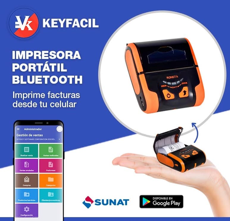 IMPRESORA PORTATIL KEYFACIL 80X80